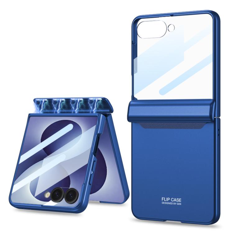 Custodia a libro magnetica GKK con pellicola HD integrata e copertura completa., For Galaxy Z Flip8 5G