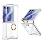 Custodia per telefono GKK con airbag e anello, For Galaxy Z Flip8 5G