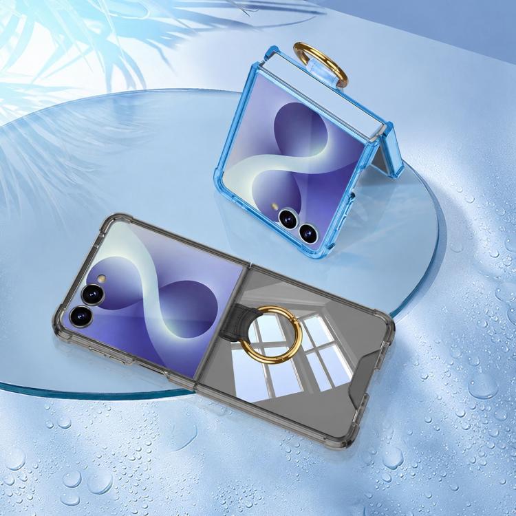 Custodia per telefono GKK con airbag e anello, For Galaxy Z Flip8 5G