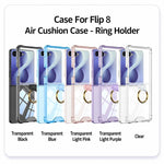 Custodia per telefono GKK con airbag e anello, For Galaxy Z Flip8 5G