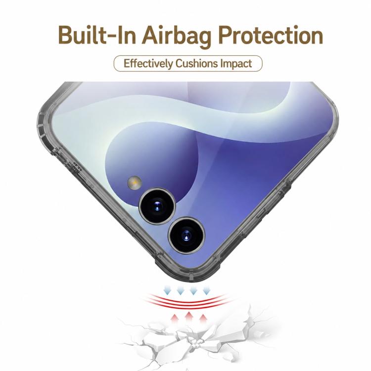 Custodia per telefono GKK con airbag e anello, For Galaxy Z Flip8 5G