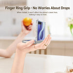 Custodia per telefono GKK con airbag e anello, For Galaxy Z Flip8 5G