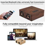 Altoparlante Bluetooth in legno Q5 con ingresso AUX e TF