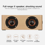 Altoparlante Bluetooth in legno Q5 con ingresso AUX e TF