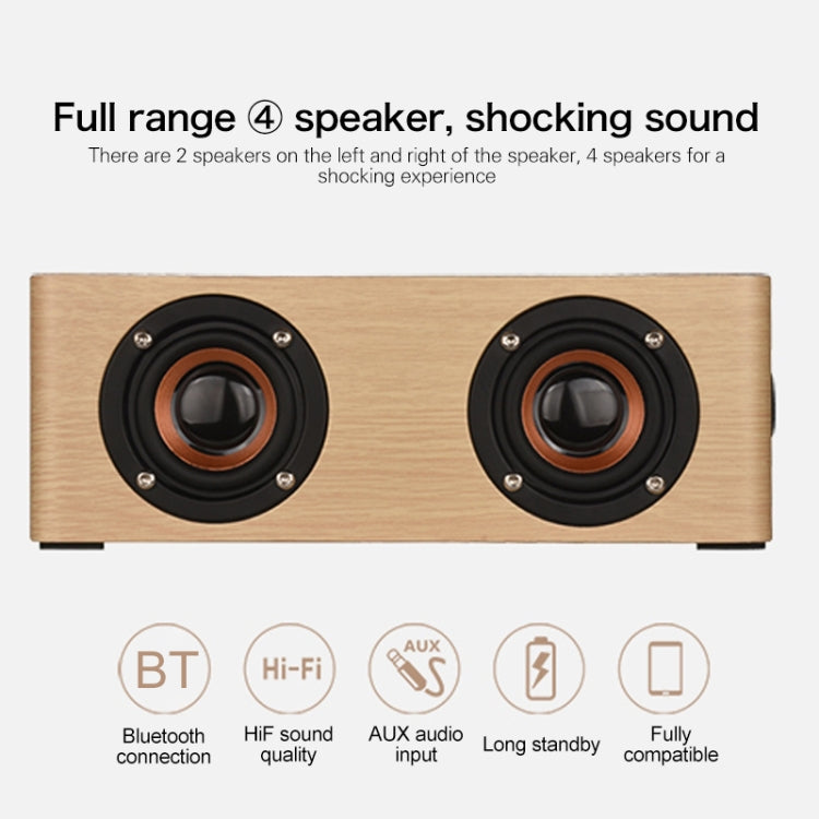 Altoparlante Bluetooth in legno Q5 con ingresso AUX e TF