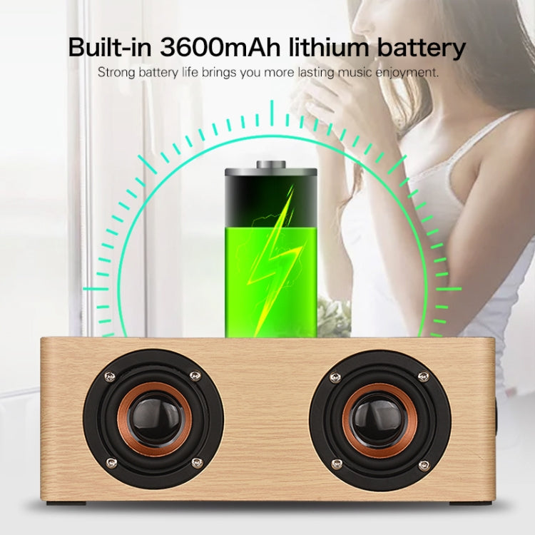 Altoparlante Bluetooth in legno Q5 con ingresso AUX e TF