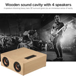 Altoparlante Bluetooth in legno Q5 con ingresso AUX e TF