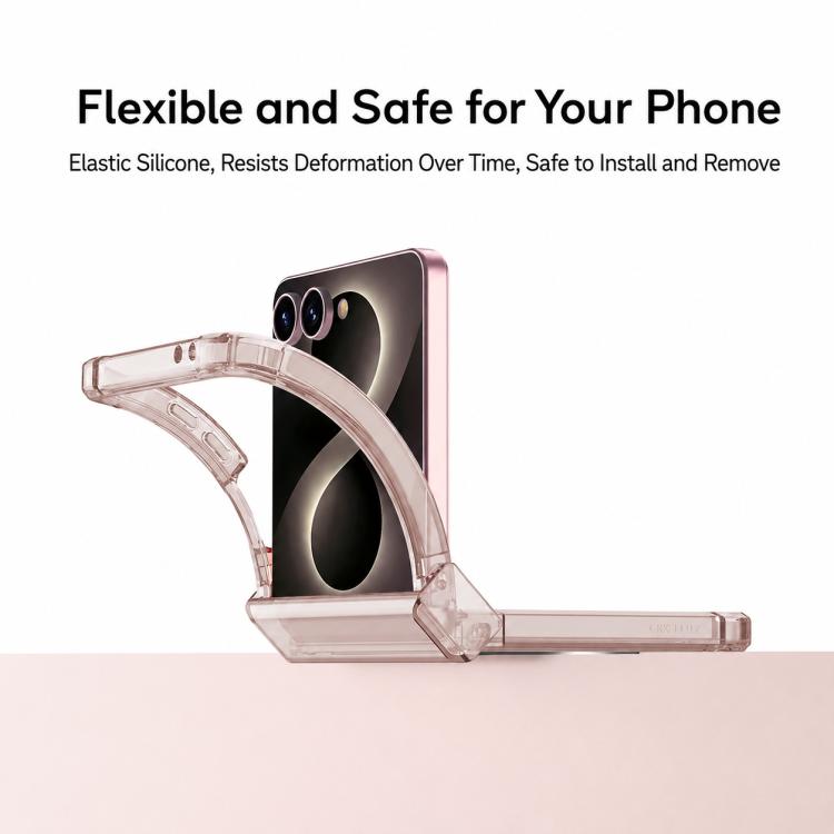 Custodia per telefono GKK con cerniera airbag integrata e copertura completa, dotata di supporto magnetico girevole., For Galaxy Z Flip8 5G