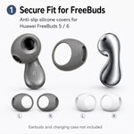 XDcase - 6 paia di copriorecchie antiscivolo in silicone con custodia, 6 Pairs