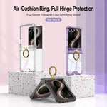 Custodia per telefono GKK Airbag Hinge a copertura totale con supporto magnetico girevole, For Galaxy Z Flip8 5G