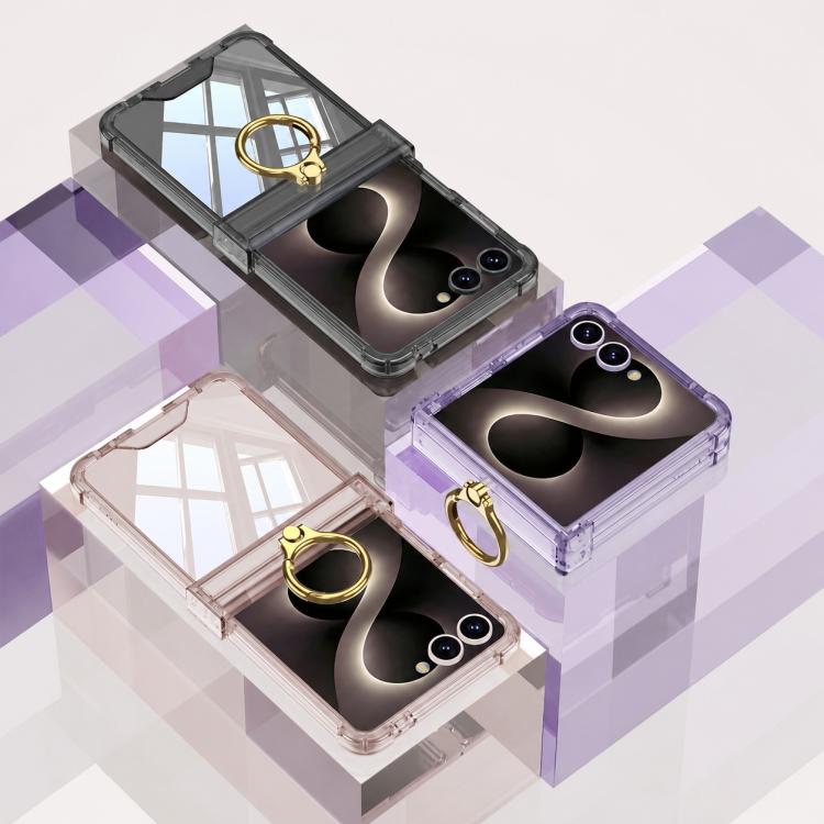 Custodia per telefono GKK Airbag Hinge a copertura totale con supporto magnetico girevole, For Galaxy Z Flip8 5G