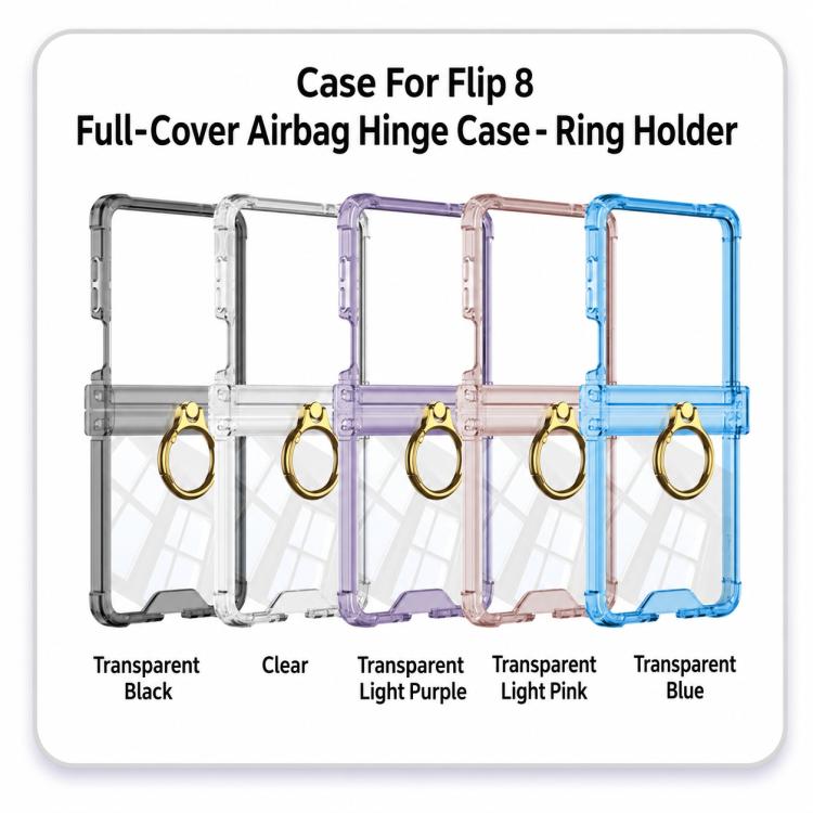 Custodia per telefono GKK Airbag Hinge a copertura totale con supporto magnetico girevole, For Galaxy Z Flip8 5G