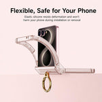 Custodia per telefono GKK Airbag Hinge a copertura totale con supporto magnetico girevole, For Galaxy Z Flip8 5G