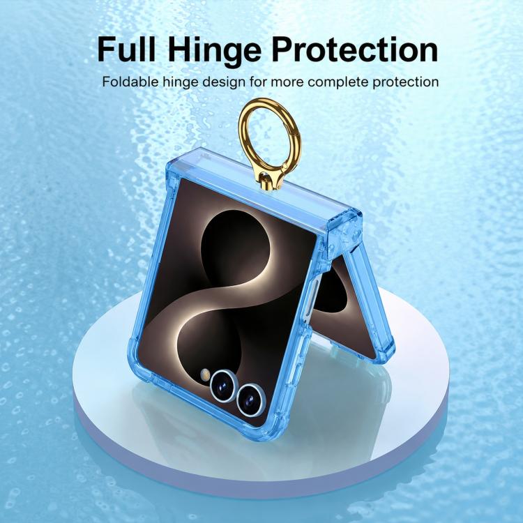 Custodia per telefono GKK Airbag Hinge a copertura totale con supporto magnetico girevole, For Galaxy Z Flip8 5G