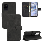Tinta unita Skin Feel Fibbia magnetica Flip orizzontale Custodia in pelle PU con struttura in vitello con supporto e slot per schede e portafoglio, For Oukitel C21 / C21 Pro, For Xiaomi Mi 10T Lite 5G