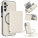 Portafoglio romboidale con custodia magnetica per telefono, tracolla e cinturino da polso, For Galaxy A35 5G, For Galaxy A14 4G / 5G, For Galaxy A54 5G