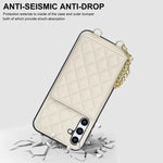 Portafoglio romboidale con custodia magnetica per telefono, tracolla e cinturino da polso, For Galaxy A35 5G, For Galaxy A14 4G / 5G, For Galaxy A54 5G