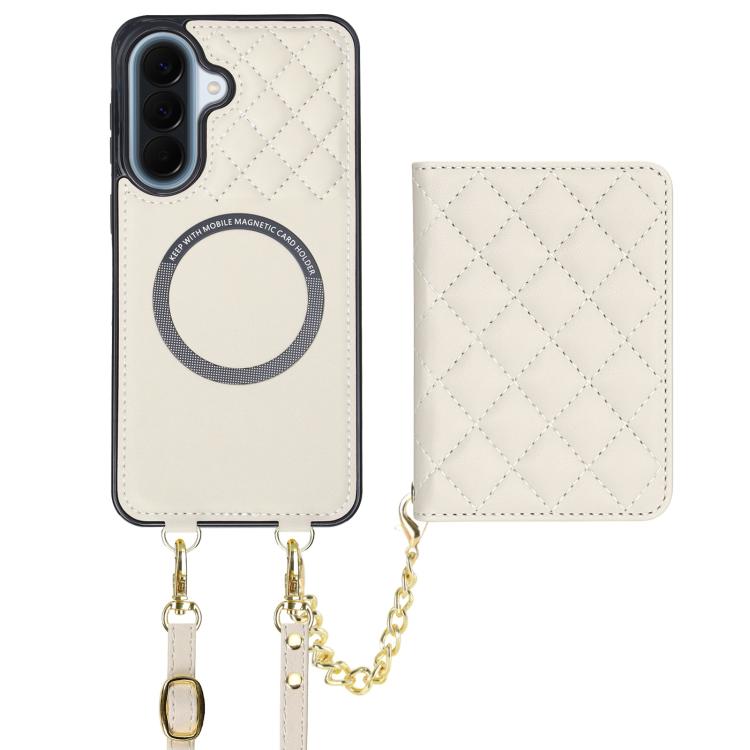 Portafoglio romboidale con custodia magnetica per telefono, tracolla e cinturino da polso, For Galaxy A57 5G, For Galaxy A37 5G, For Galaxy A26 5G / A17 4G / 5G, For Galaxy A56 5G