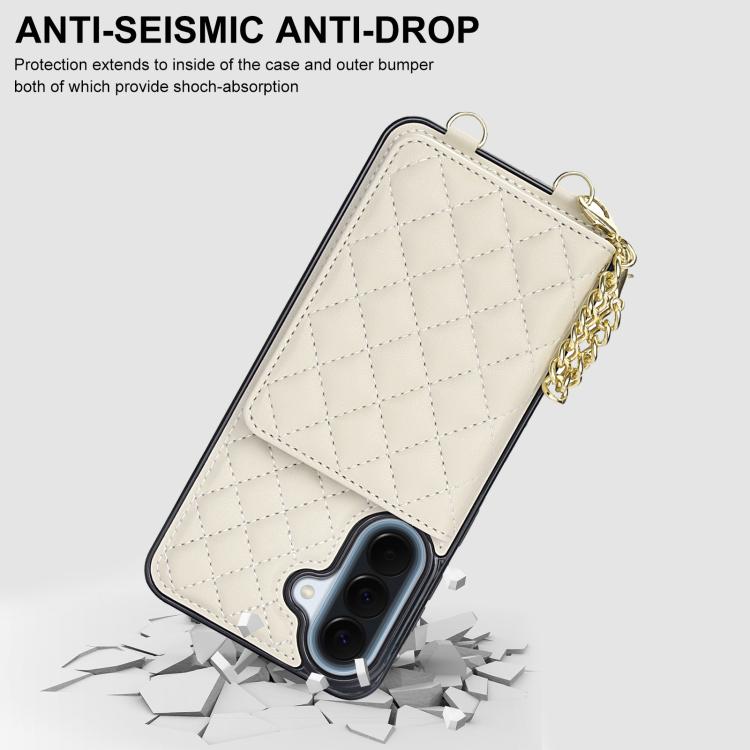 Portafoglio romboidale con custodia magnetica per telefono, tracolla e cinturino da polso, For Galaxy A57 5G, For Galaxy A37 5G, For Galaxy A26 5G / A17 4G / 5G, For Galaxy A56 5G