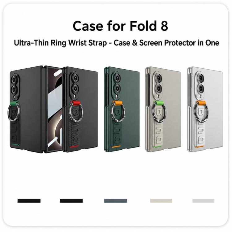 Custodia per telefono GKK con cinturino laterale ultra sottile integrato, penna non inclusa., For Galaxy Z Fold8 5G, For Galaxy Z Fold8 Ultra 5G