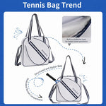 Borsa sportiva da tennis Komers Professional ad alta capacità e resistente all'acqua, K372