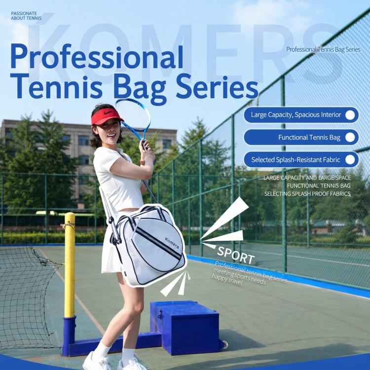 Borsa sportiva da tennis Komers Professional ad alta capacità e resistente all'acqua, K372