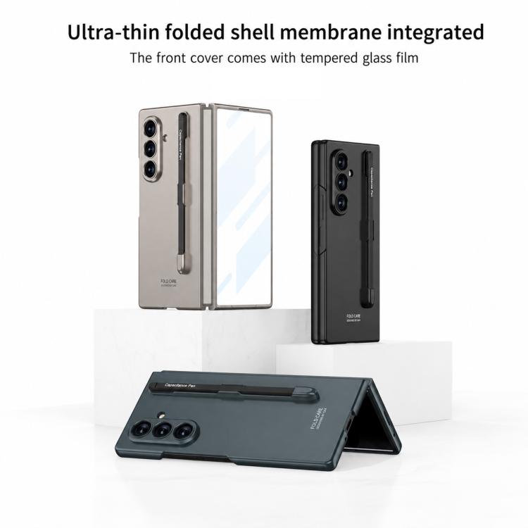 Custodia a libro GKK ultra sottile integrata con copertura completa e penna, For Galaxy Z Fold8 Ultra 5G
