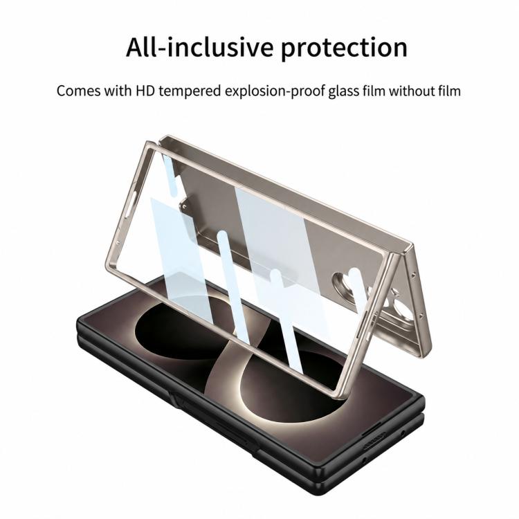 Custodia a libro GKK ultra sottile integrata con copertura completa e penna, For Galaxy Z Fold8 Ultra 5G