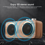 Subwoofer Bluetooth Q7 in Legno con Slot TF e AUX 3.5 mm