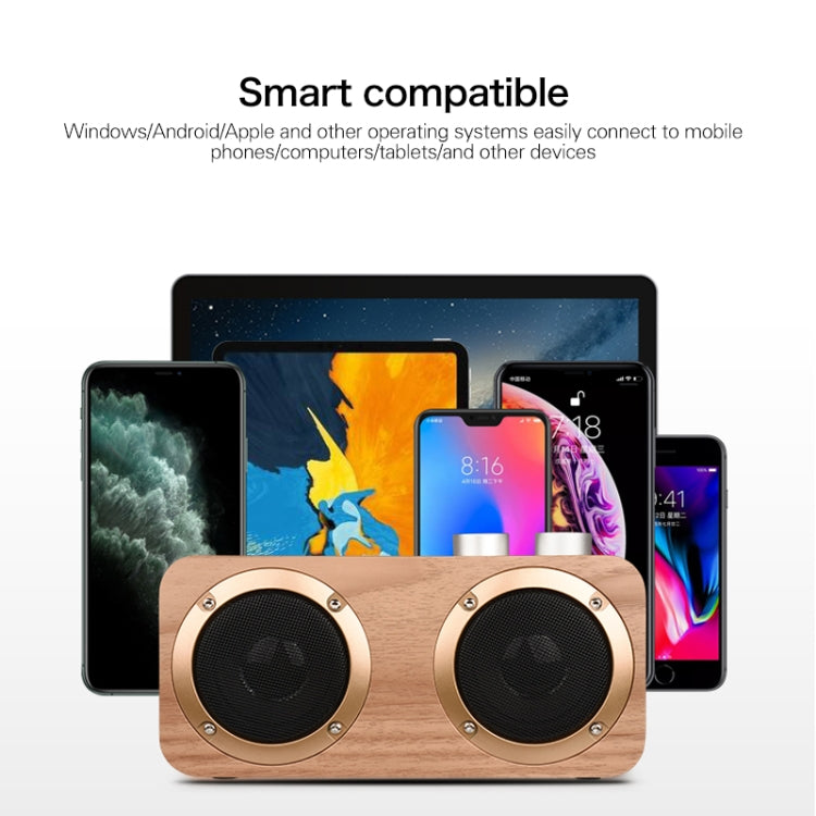 Subwoofer Bluetooth Q7 in Legno con Slot TF e AUX 3.5 mm