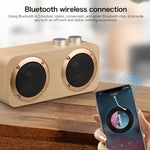 Subwoofer Bluetooth Q7 in Legno con Slot TF e AUX 3.5 mm