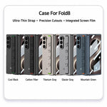 Custodia per telefono antiurto con cinturino da polso ultrasottile integrato GKK, For Galaxy Z Fold8 Ultra 5G