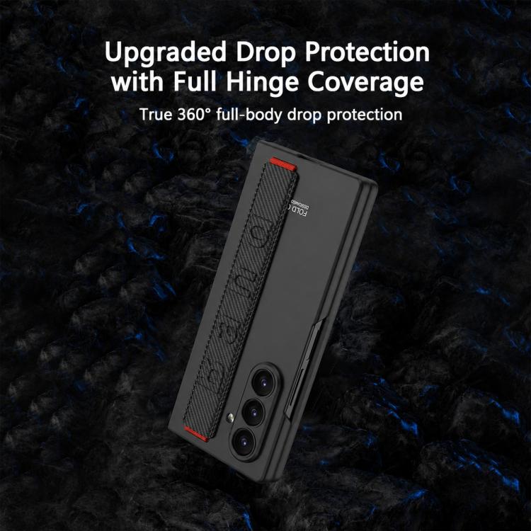 Custodia per telefono antiurto con cinturino da polso ultrasottile integrato GKK, For Galaxy Z Fold8 Ultra 5G