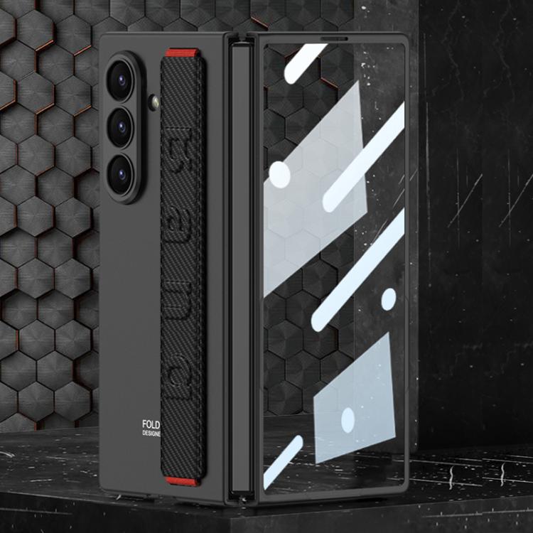 Custodia per telefono antiurto con cinturino da polso ultrasottile integrato GKK, For Galaxy Z Fold8 Ultra 5G