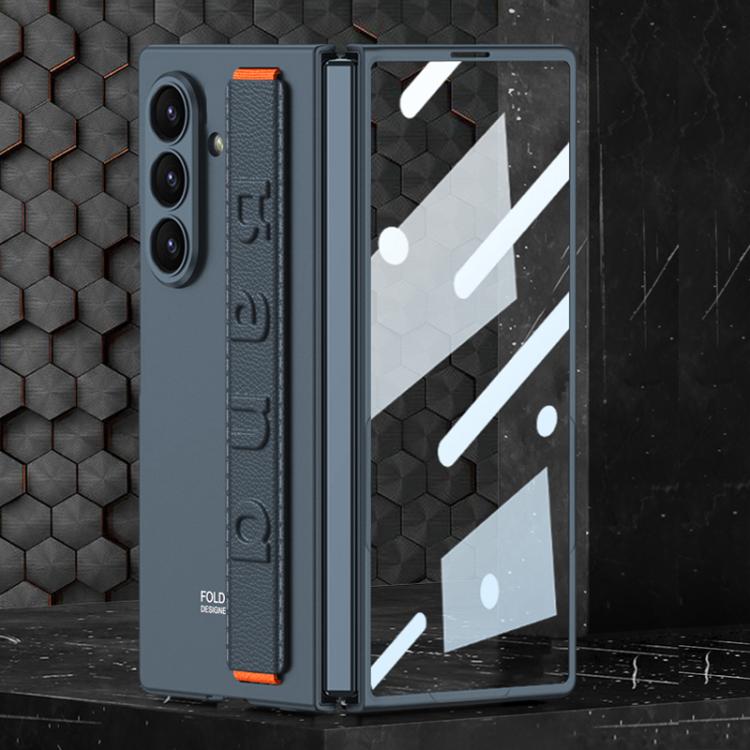 Custodia per telefono antiurto con cinturino da polso ultrasottile integrato GKK, For Galaxy Z Fold8 Ultra 5G