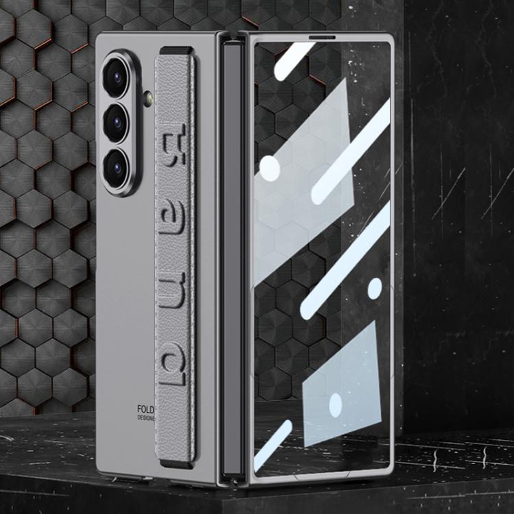 Custodia per telefono antiurto con cinturino da polso ultrasottile integrato GKK, For Galaxy Z Fold8 Ultra 5G
