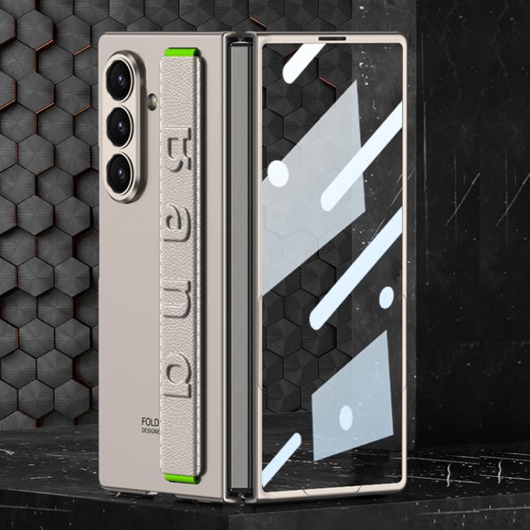 Custodia per telefono antiurto con cinturino da polso ultrasottile integrato GKK, For Galaxy Z Fold8 Ultra 5G