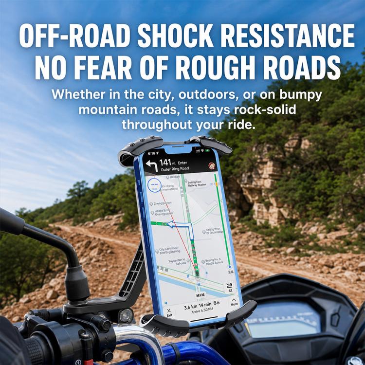 Supporto per navigatore per telefono da moto, CH11-Rearview Mirror, CH12-Handlebar