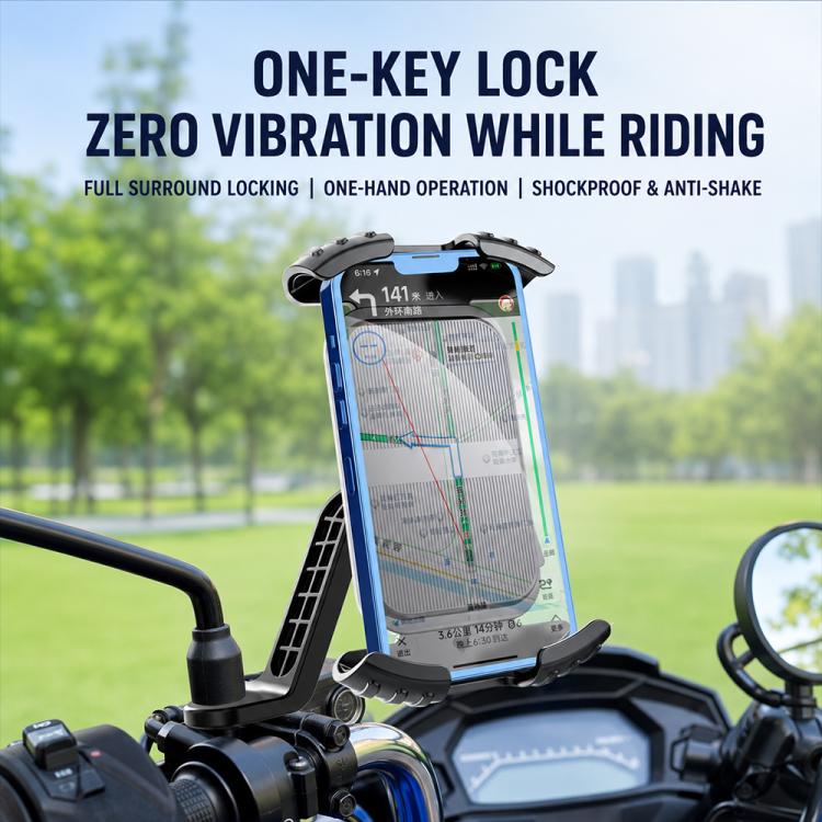 Supporto per navigatore per telefono da moto, CH11-Rearview Mirror, CH12-Handlebar