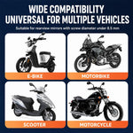 Supporto per navigatore per telefono da moto, CH11-Rearview Mirror, CH12-Handlebar
