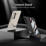 Custodia per telefono GKK Triumph ultra sottile a copertura totale con supporto magnetico integrato e chiusura a scatto., For Galaxy Z Fold8 Ultra 5G
