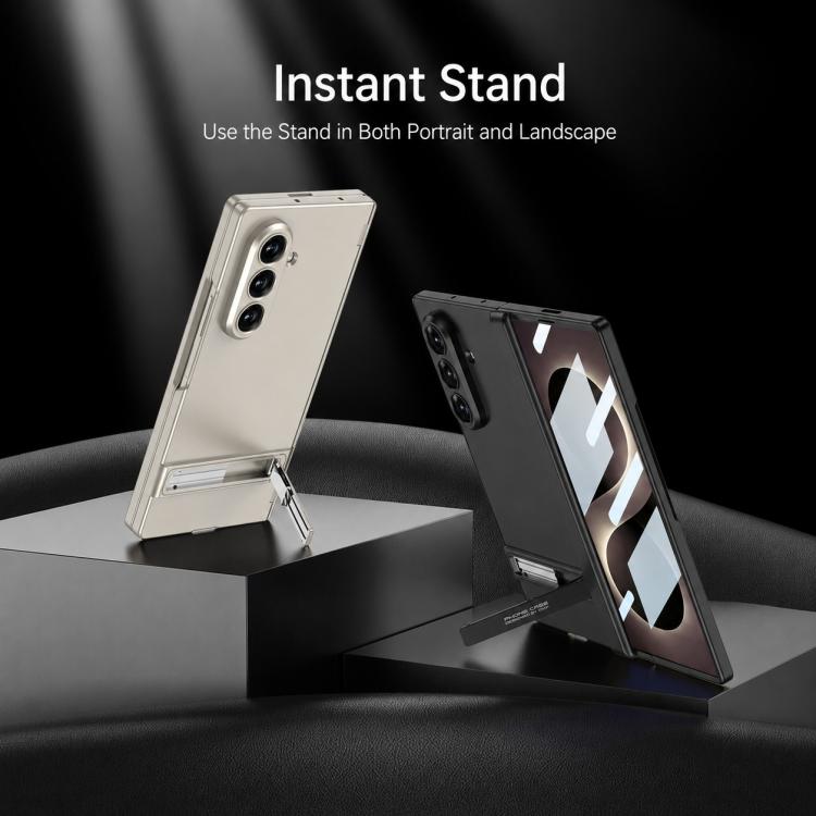 Custodia per telefono GKK Triumph ultra sottile a copertura totale con supporto magnetico integrato e chiusura a scatto., For Galaxy Z Fold8 Ultra 5G