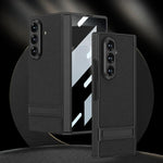 Custodia per telefono GKK integrata in similpelle effetto pelle Triumph con supporto magnetico integrato., For Galaxy Z Fold8 Ultra 5G