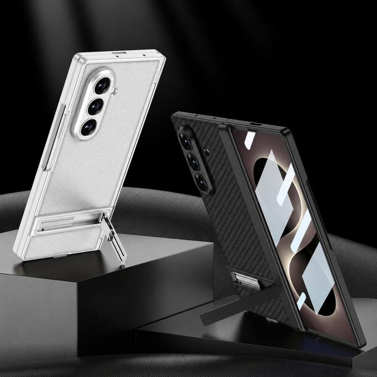 Custodia per telefono GKK integrata in similpelle effetto pelle Triumph con supporto magnetico integrato., For Galaxy Z Fold8 Ultra 5G