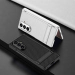 Custodia per telefono GKK integrata in similpelle effetto pelle Triumph con supporto magnetico integrato., For Galaxy Z Fold8 Ultra 5G
