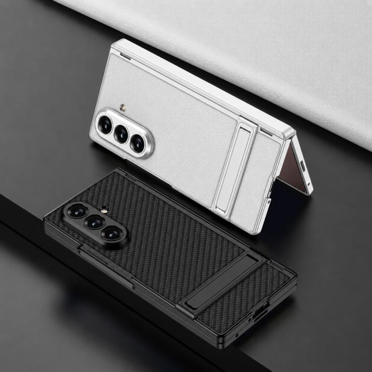 Custodia per telefono GKK integrata in similpelle effetto pelle Triumph con supporto magnetico integrato., For Galaxy Z Fold8 Ultra 5G