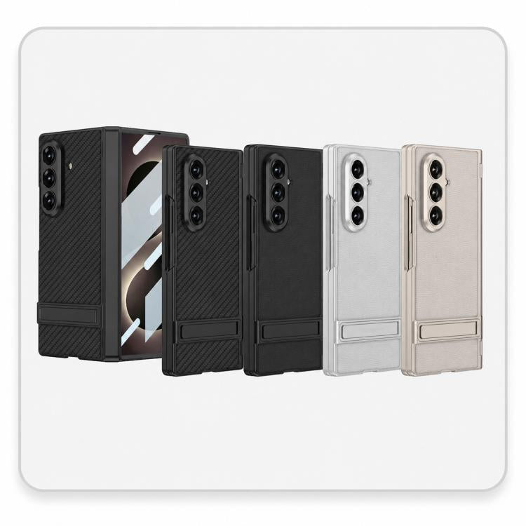 Custodia per telefono GKK integrata in similpelle effetto pelle Triumph con supporto magnetico integrato., For Galaxy Z Fold8 Ultra 5G