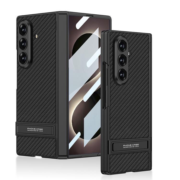 Custodia per telefono GKK integrata in similpelle effetto pelle Triumph con supporto magnetico integrato., For Galaxy Z Fold8 Ultra 5G