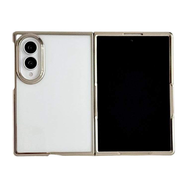 Cornice galvanizzata, custodia trasparente per telefono in PC, For Galaxy Z Fold8 5G