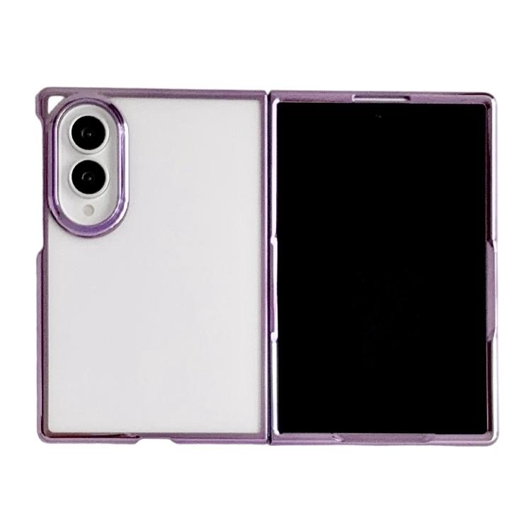 Cornice galvanizzata, custodia trasparente per telefono in PC, For Galaxy Z Fold8 5G